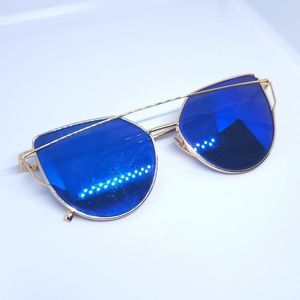 Blue lens sunglasses